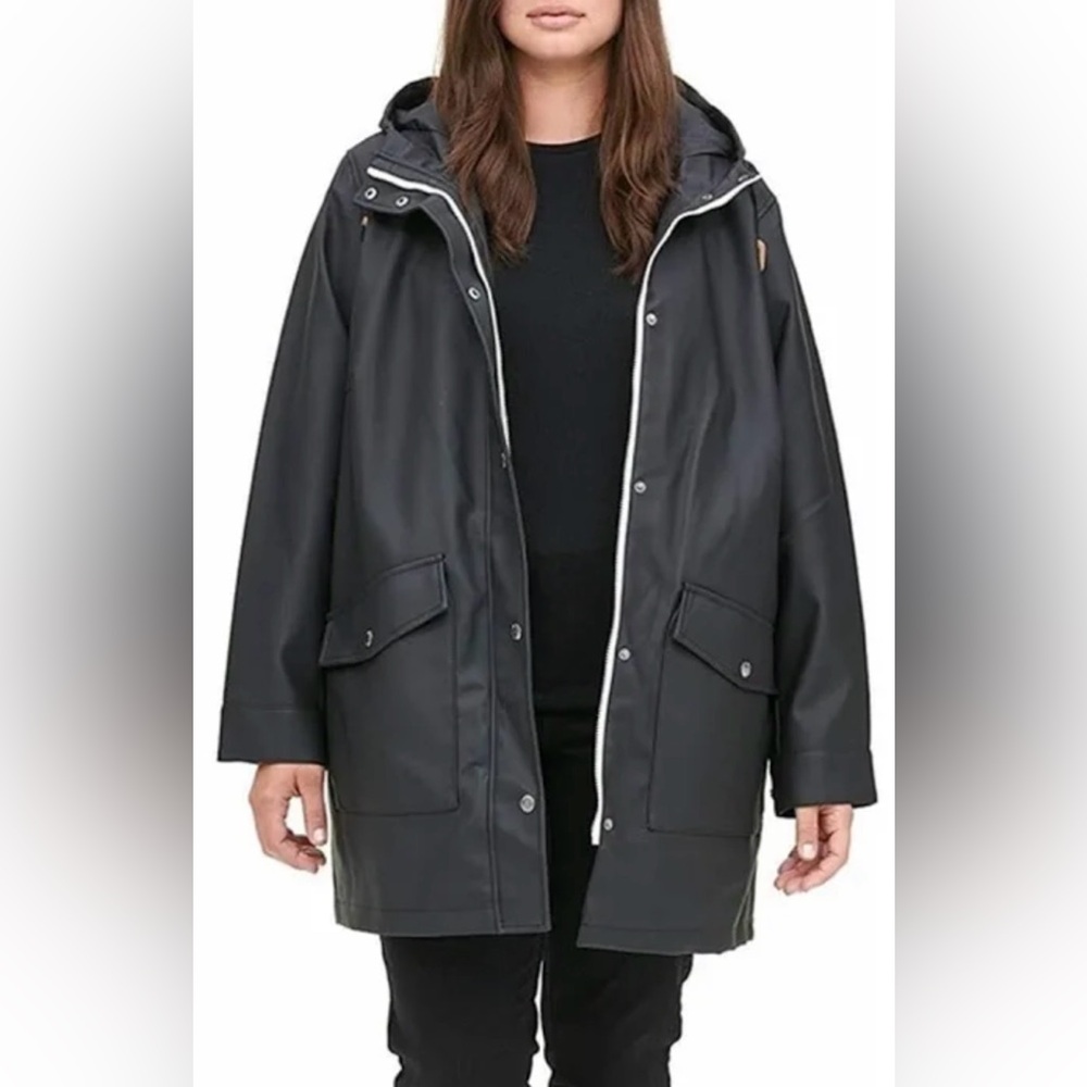 Levi's Black Fishtail Raincoat Sz XS